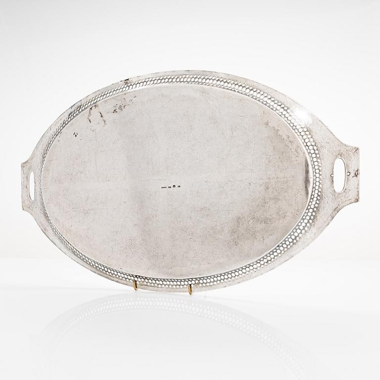 Henrik Petman, Bricka, silver, S:t Petersburg, Ryssland 1811.