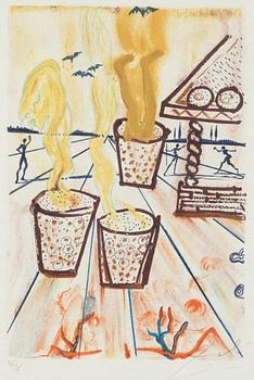 Salvador Dalí, "The girl who trod on the loaf", ur  "Contes d'Andersen".