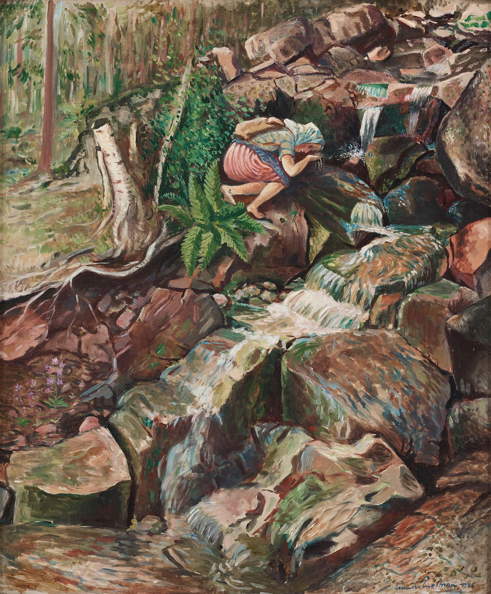 Leander Engström, By the creek.