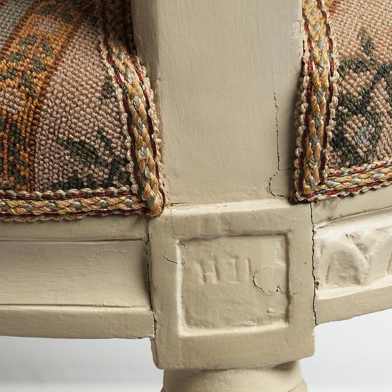 Ten matched Gustavian chairs, late 18th century.