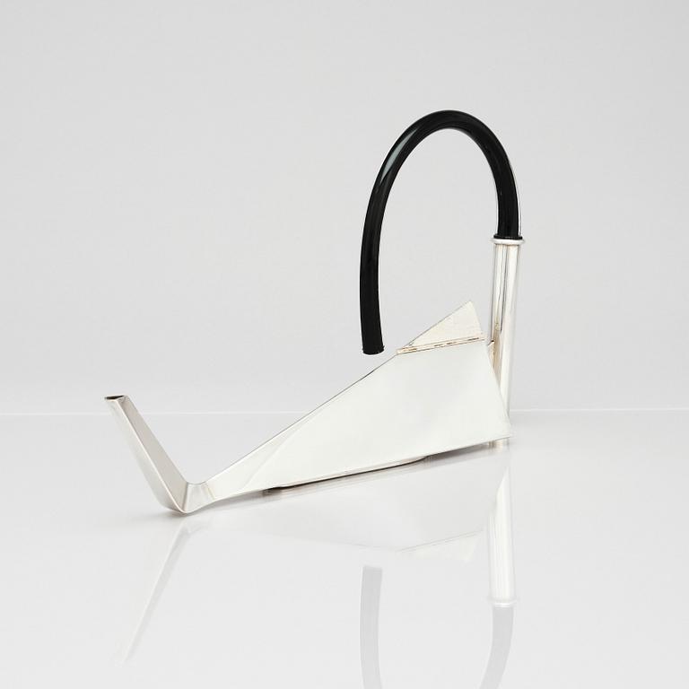 Karlheinz Sauer, kanna, egen studio, Kalmar 2016, sterling silver.