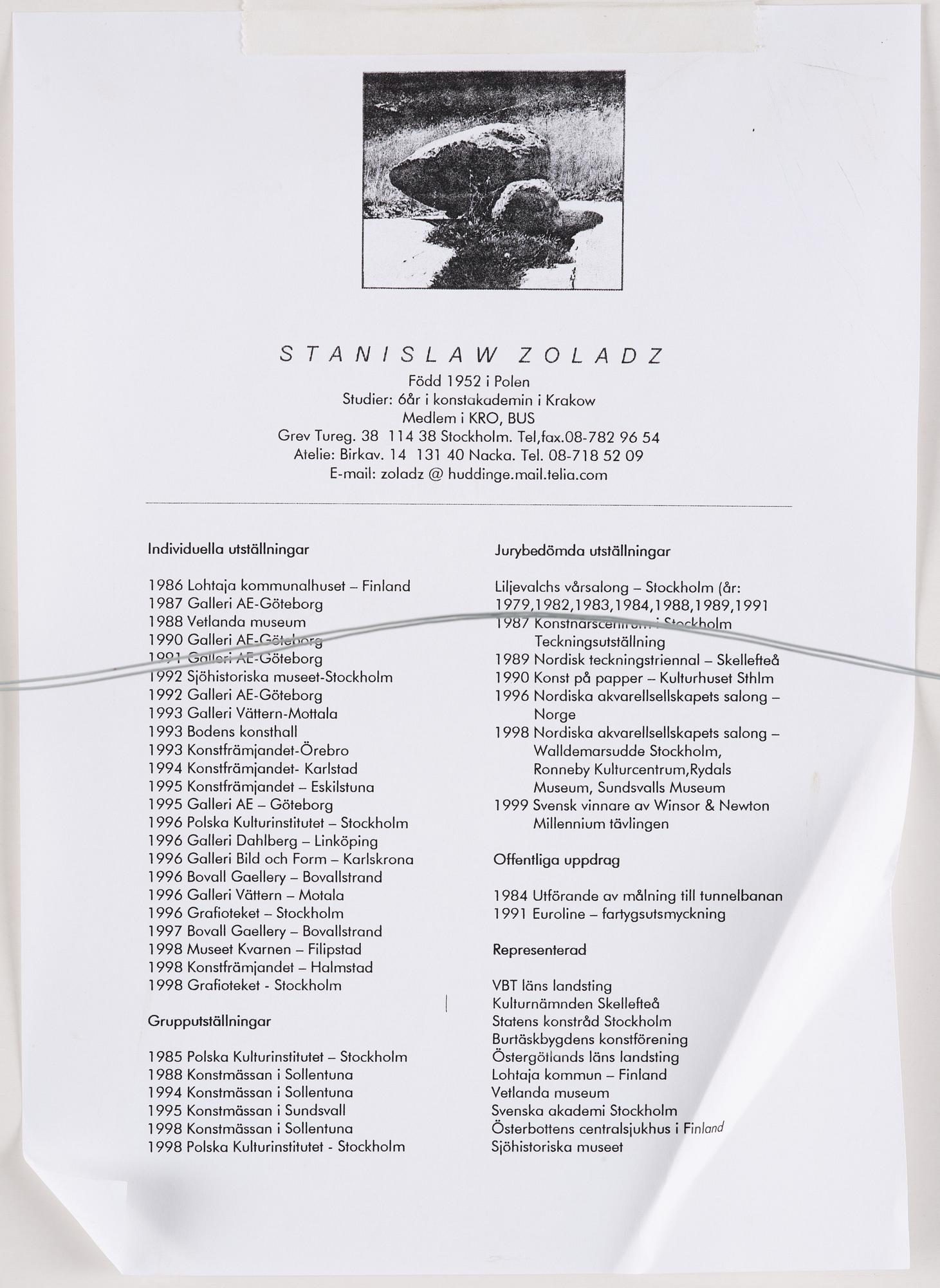 Stanislaw Zoladz, "Havsbandet".