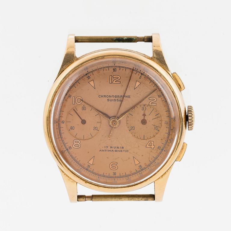 CHRONOGRAPH SUISSE, wristwatch, 37 mm.