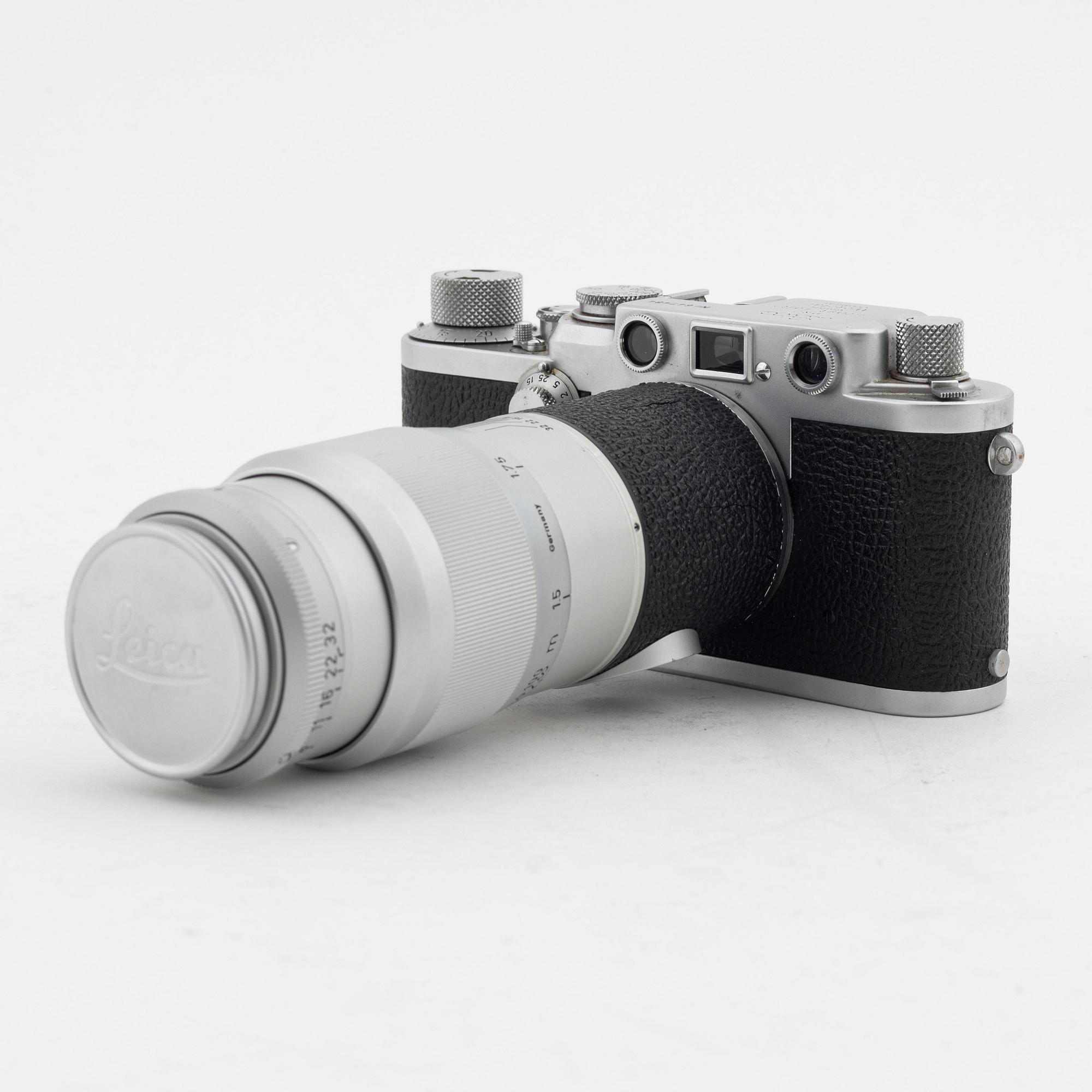Leica IIIf, "Black Dial", no. 647484, 1952-53.