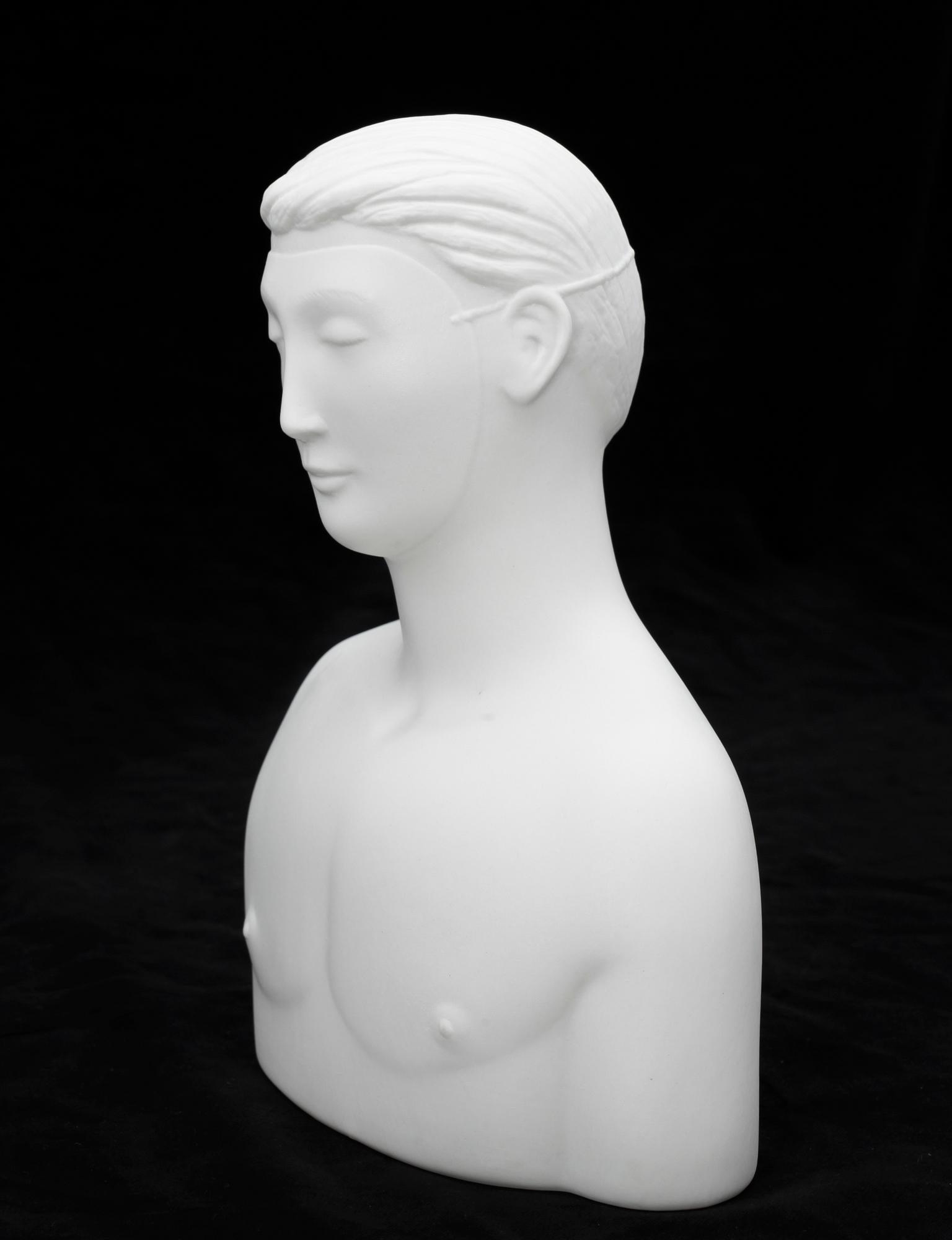 FIGURIN, parian, "Mannen med masken", Stig Lindberg, Gustavsberg, nurm 311/1000.
