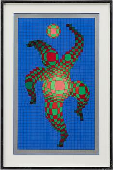 Victor Vasarely, "Clown med boll".