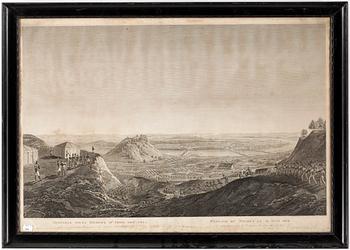KOPPARSTICK, efter Giuseppe Pietro Bagetti, graverad av S Klauber, 1800-tal.