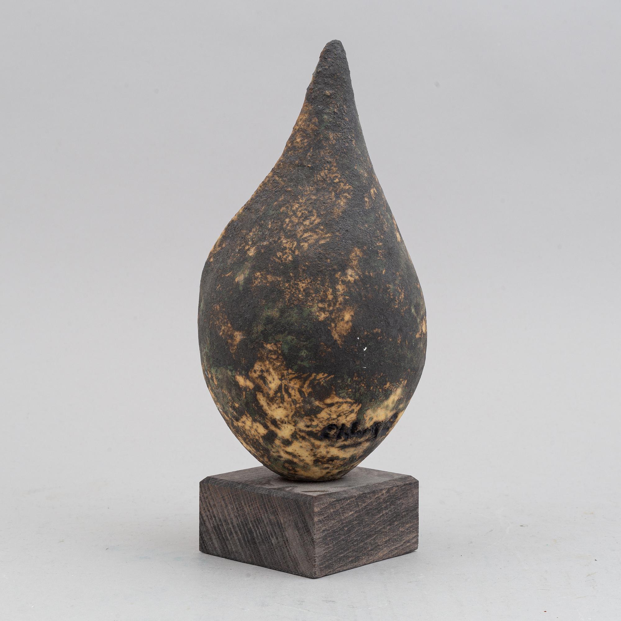 A stoneware sculpture by Alf Ekberg, signed.