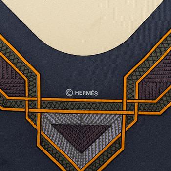 Hermès, scarf, "Cuirs du Desert".