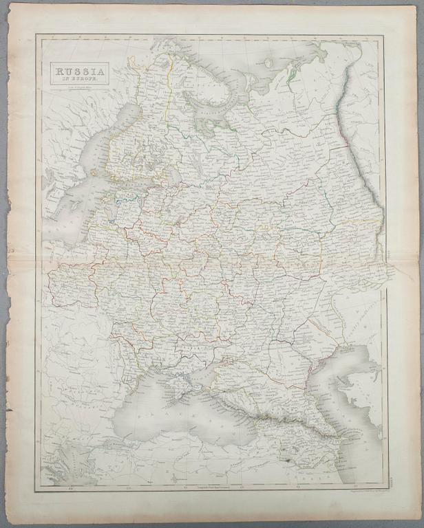 KARTOR, 4 st, Ryssland 1830-1860-tal.