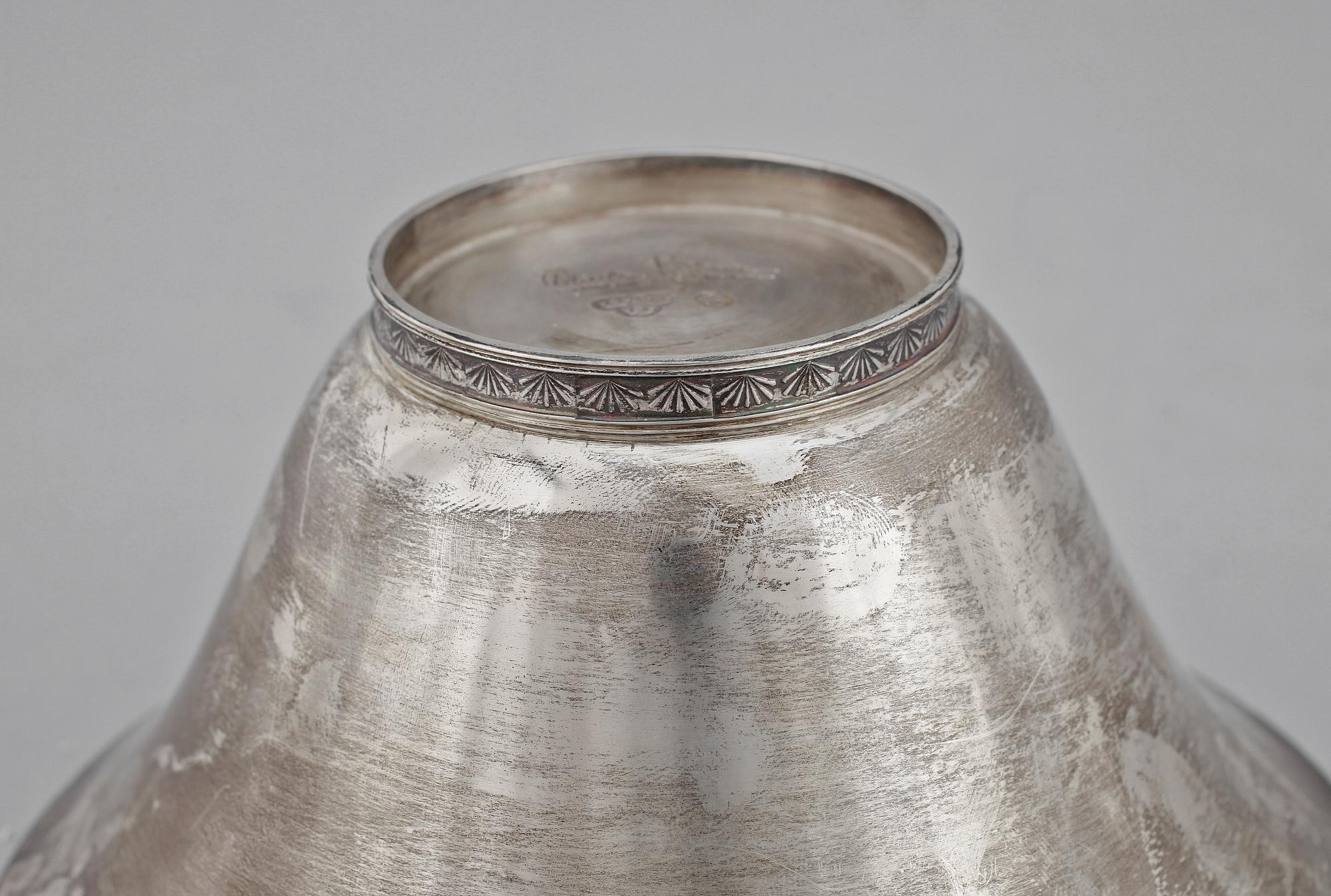 SKÅL, sterlingsilver, Wiven Nilsson, Lund. 1957. Ca 200g.