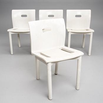 STOLAR, 4 st, modell 4870, Anna Castelli Ferrieri för Kartell. Modell formgiven 1984.