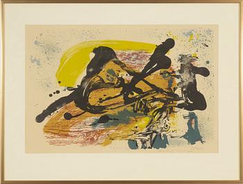 Asger Jorn, färglitografi, 1957, signerad.