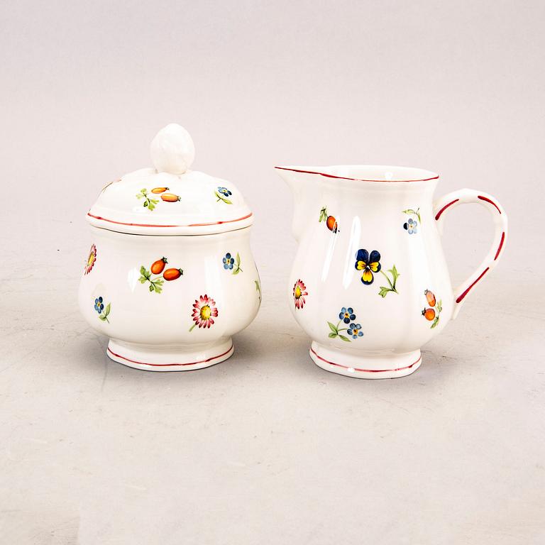 Servis 49 dlr "Petite Fleur", Villeroy & Bosch, 1900-talets slut, porslin.