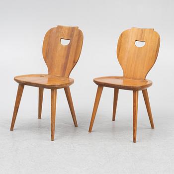 Carl Malmsten, a set of six 'Sörgården' chairs, Svensk Fur, mid 20th Century.