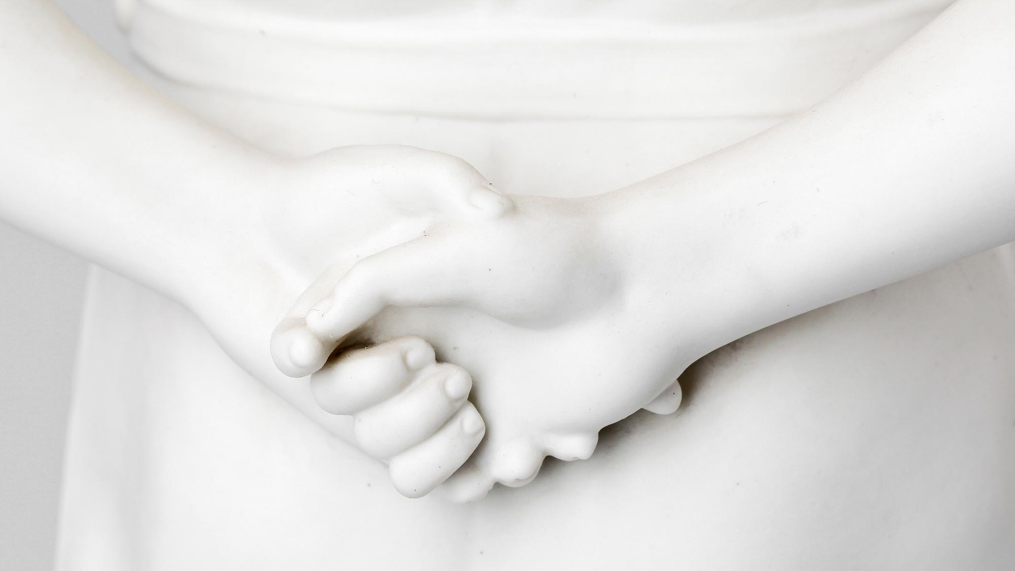 SKULPTUR, parian, Gustafsberg 1920-tal.
