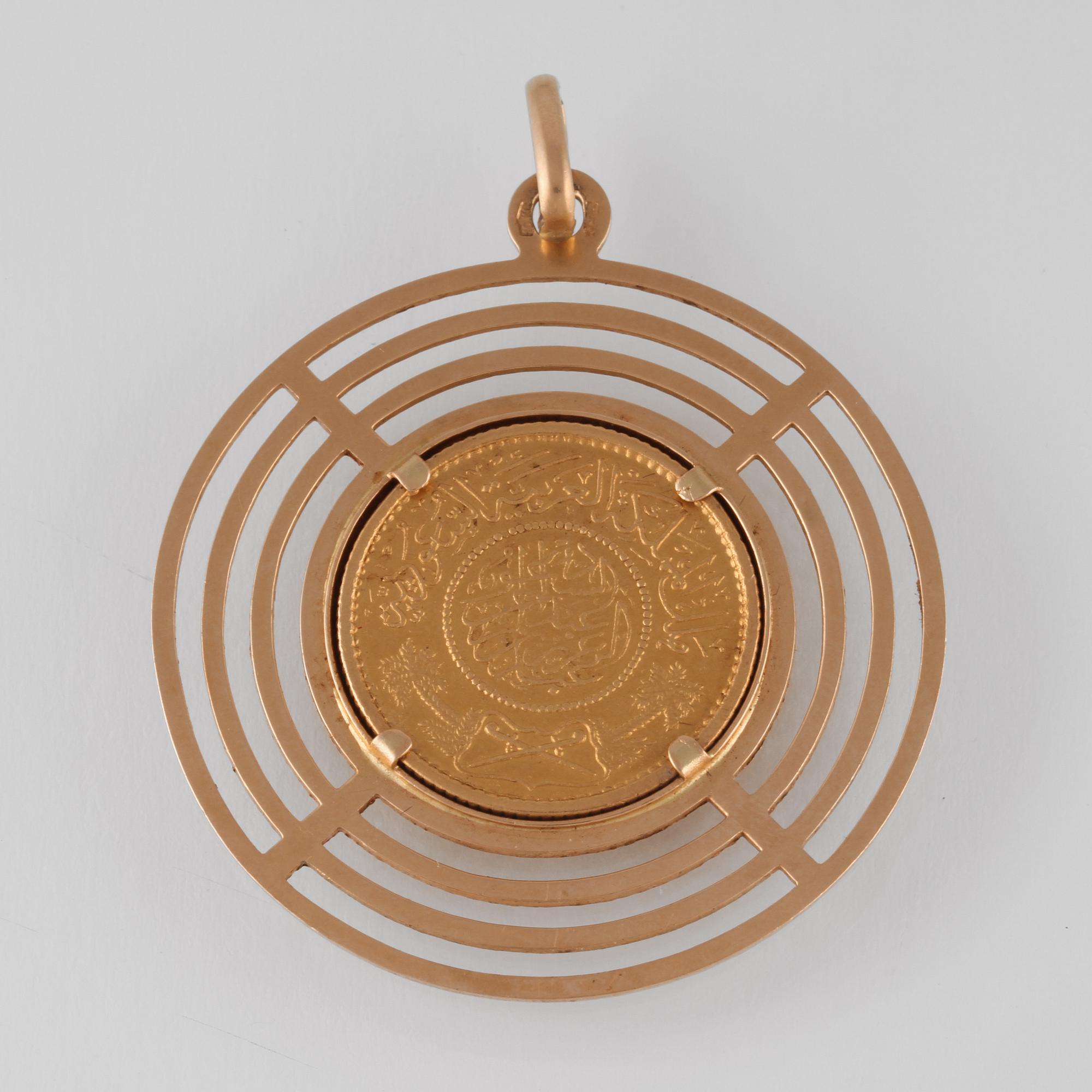 MYNT, 1 Riyal, Saudiarabien/ United Kingdoms, 1900-talets första hälft. Vikt 15,3 gram.