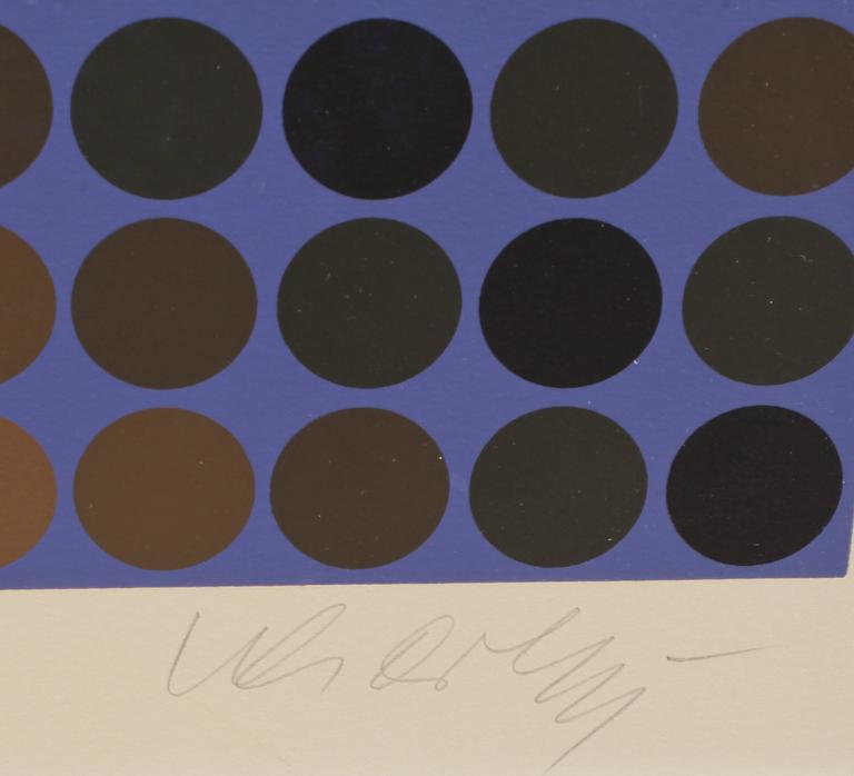 VICTOR VASARELY, serigrafi, signerad och numrerad 166/225.