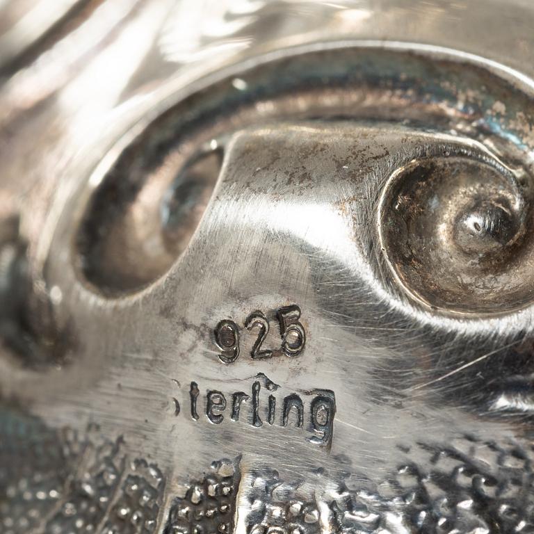 Altarljusstake, sterlingsilver, barockstil, 1900-tal.