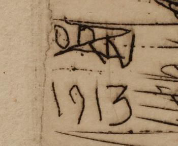 ANDERS ZORN, etsning, sign.