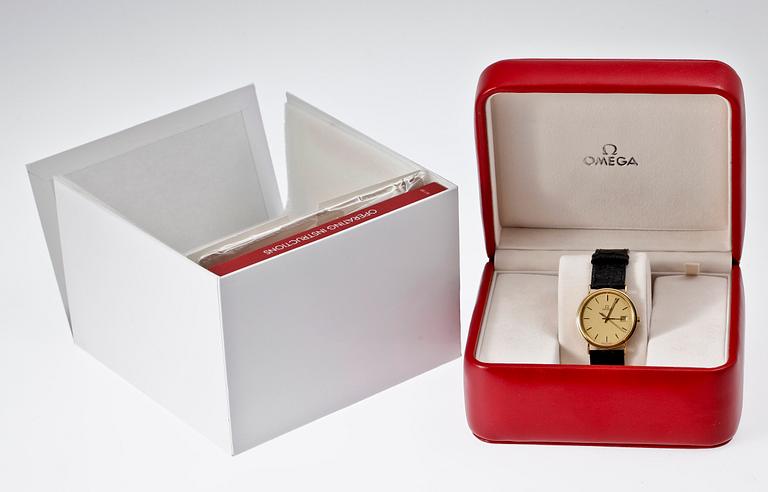 HERRARMBANDSUR, 18 K guld, Omega, 2008.