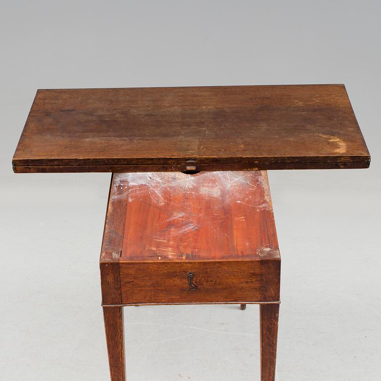 A late gustavian table by Jonas Lidströmer. Signed and dated 1779.