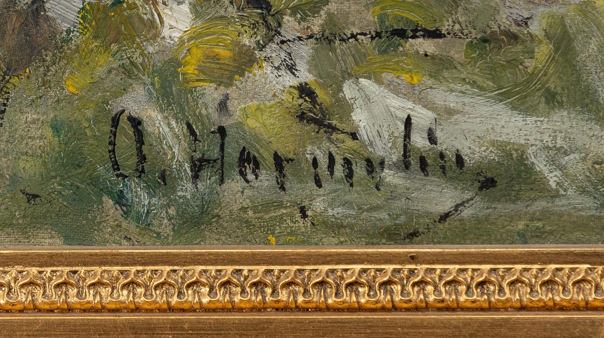 Olof Hermelin, "Regnig dag på Långängen" (på våren).