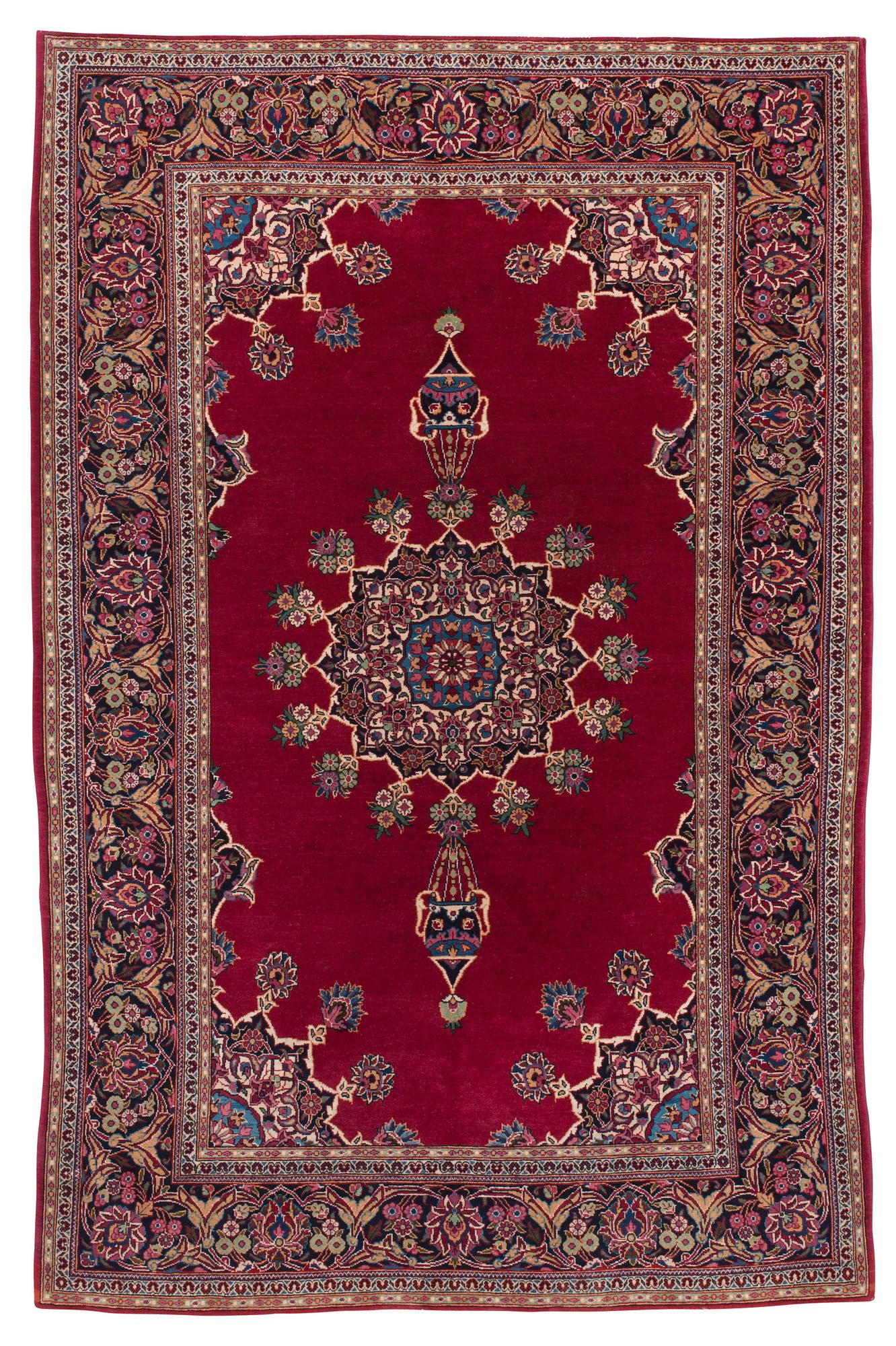 SEMI-ANTIQUE/OLD KASHAN. 202 x 134 cm.