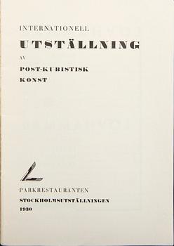 Exhibition catalogue, edited by Otto G. Carlsund, Stockholmsutställningen (Stockholm Exhibition), 1930.