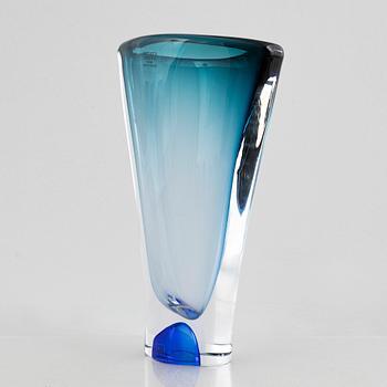 Göran Wärff, a glass vase and a bowl, 'Vision', Kosta Boda.