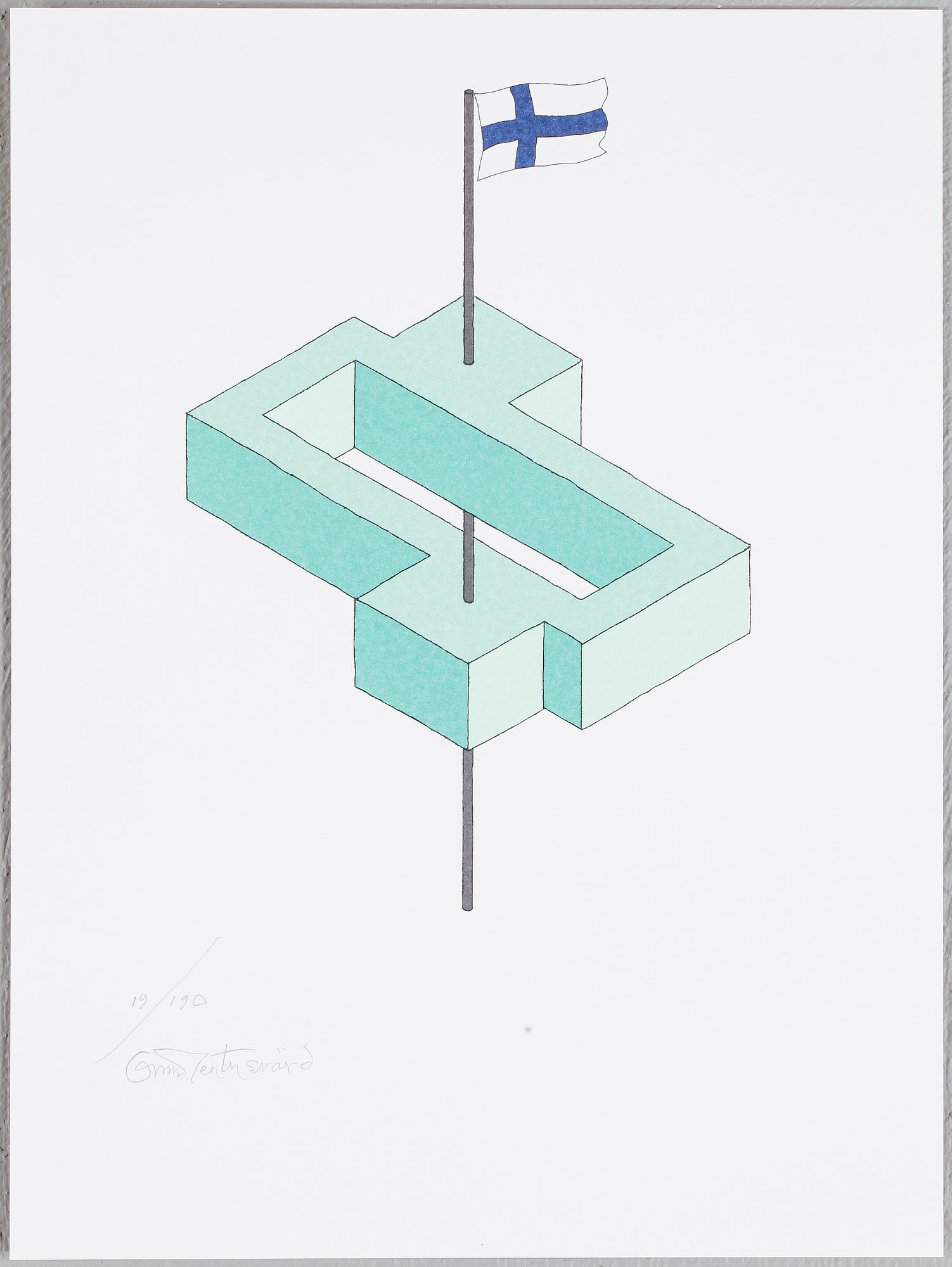 OSCAR REUTERSVÄRD. 15 st i mapp " European Impossible Figures " signerade och numrerade 19/90.
