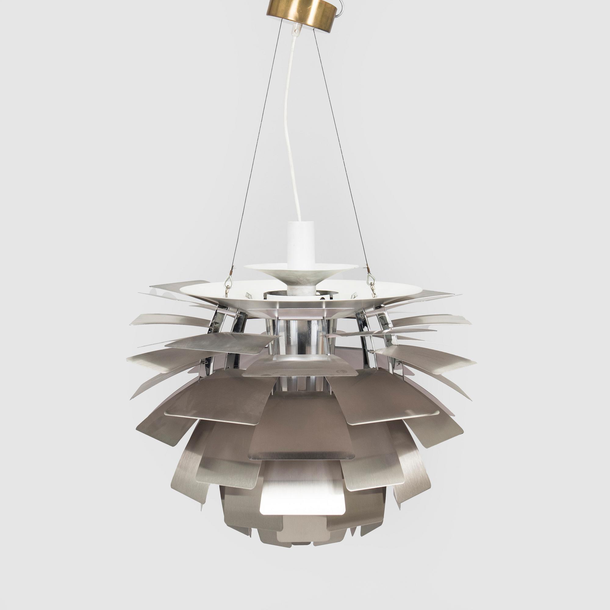Poul Henningsen, a 'PH Artichoke' / 'PH-Kotte' ceiling light, Louis Poulsen, Denmark, 1980s.