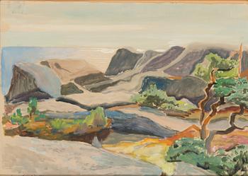 Lennart Segerstråle, akvarell, signerad och daterad 1933.