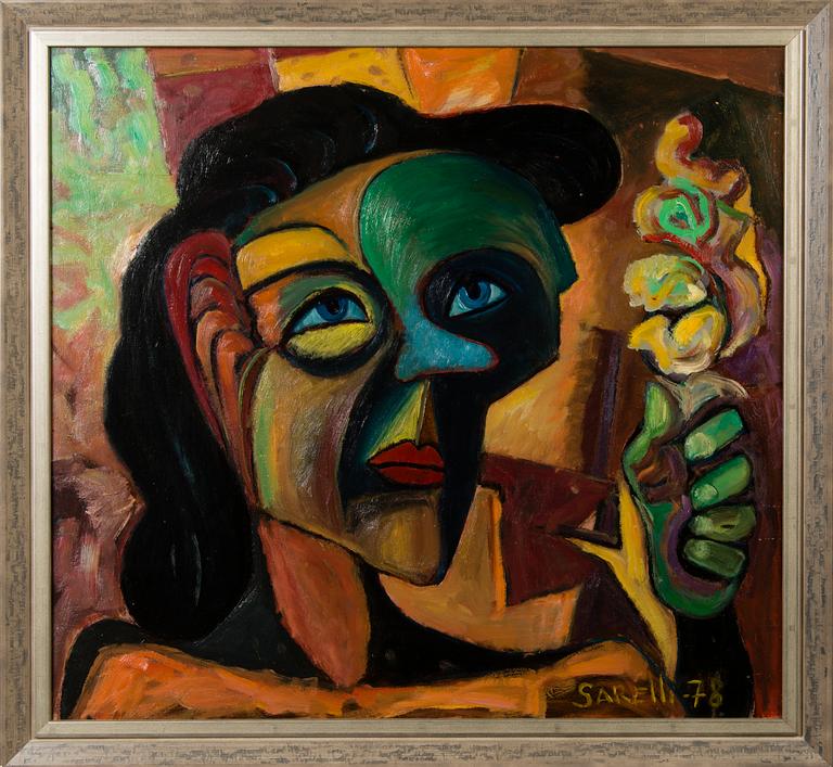 PAAVO SARELLI, oil on board, signed and dated -78.