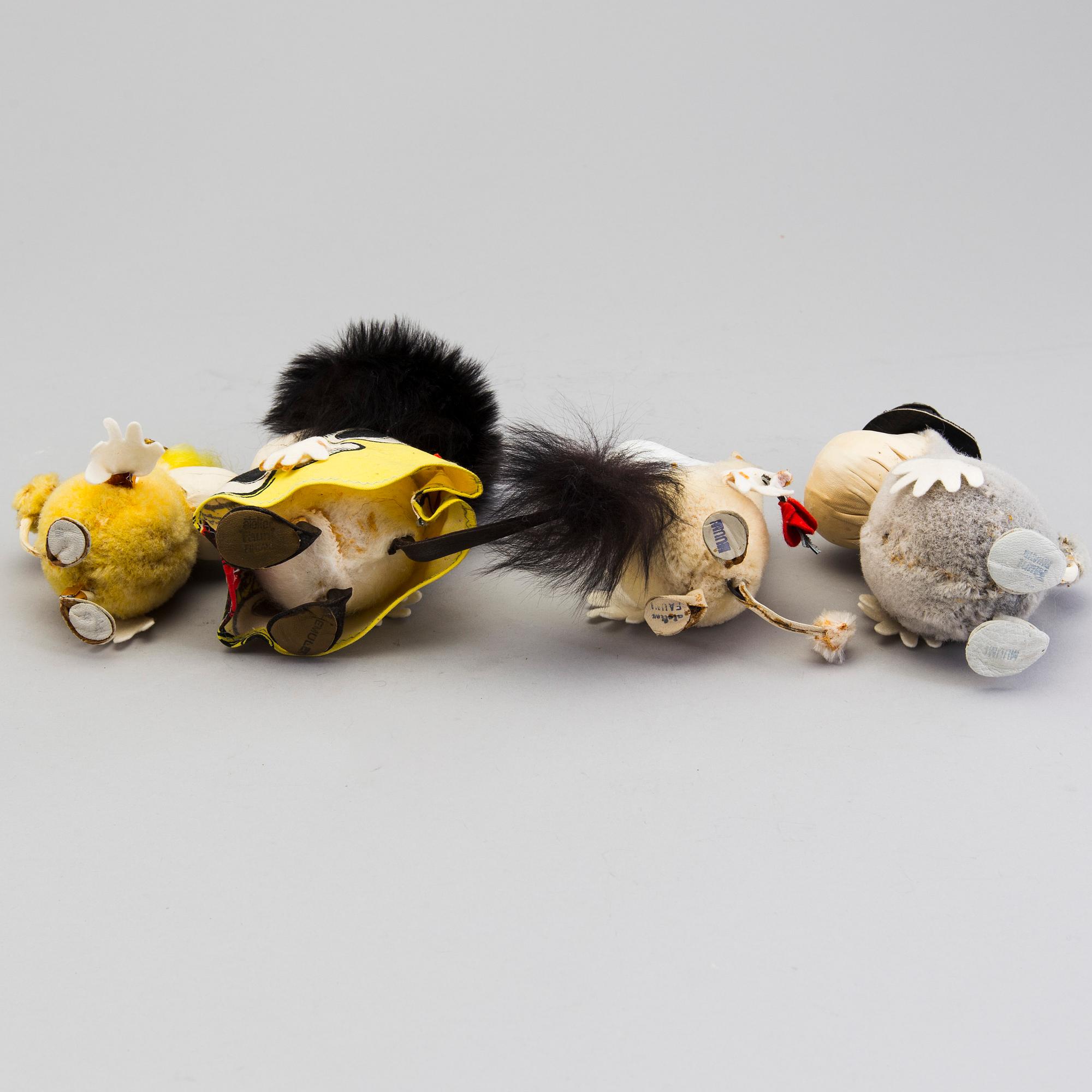 A lot of four figures from Atelier Fauni, Finland, 1950/60s.