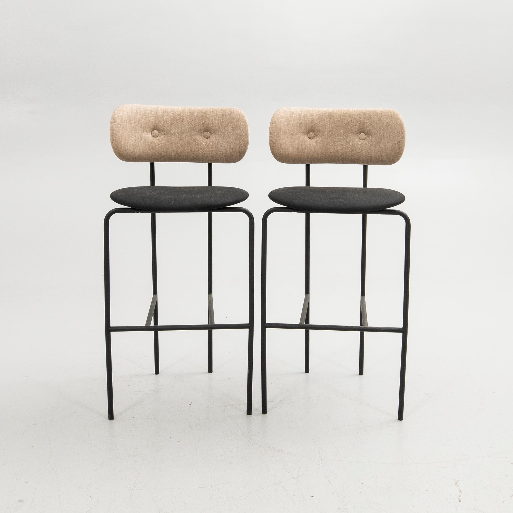 OeO Design Studio, bar stools, a pair, "Coco", Gubi, Denmark.