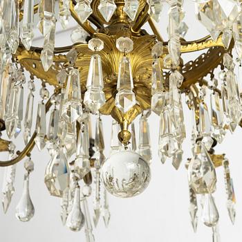 A chandelier, late 19th Century.