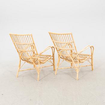 Badhusfåtöljer ett par  Larssons korgmakeri sent 1900-tal/2000-tal.