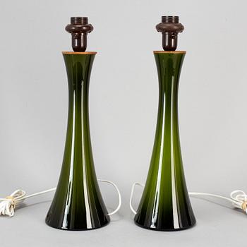 BERNT NORDSTEDT, bordslampor, ett par,  modell nr B-015 för Bergboms 1900-talets senare del.