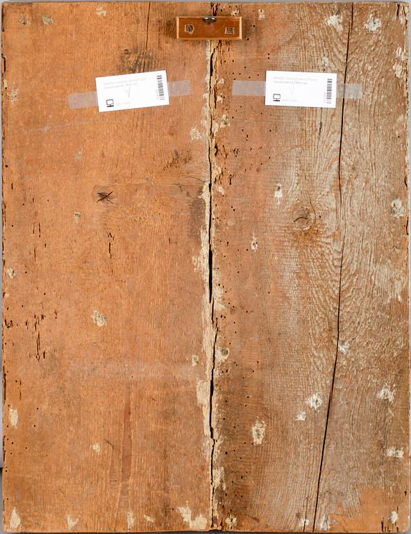 OKÄND KONSTNÄR, olja på pannå, 1800-tal.