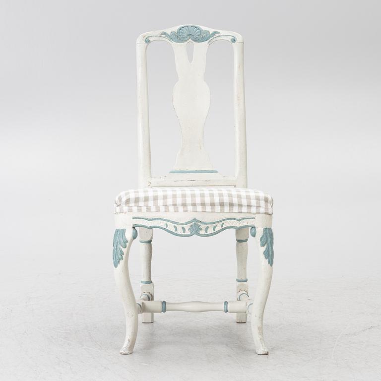 Chair, Stockholm manufacture, latter part of the 18th century, Rococo.