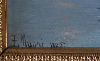 MUANI, E, olja på duk, sign o dat 1895.