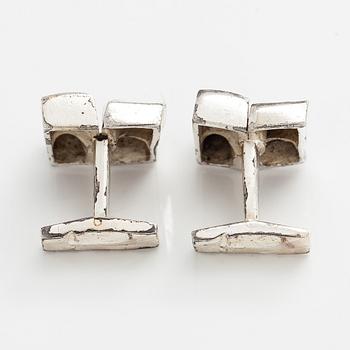 Björn Weckström, manschettknappar, "Polaris", silver, Lapponia 1969.
