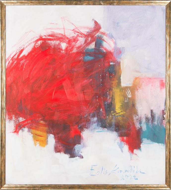 Eelis Knuutila, olja på pannå, signerad och daterad 2022.