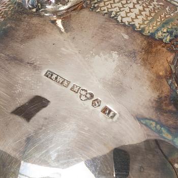 Serving set, silver, 4 pieces, Neo-Rococo style, Gewe, Malmö, 1951–66,