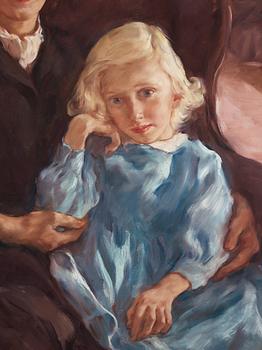 Lotte Laserstein, Porträtt av familjen Cedergren (Jan, Ingeborg och Madeleine).
