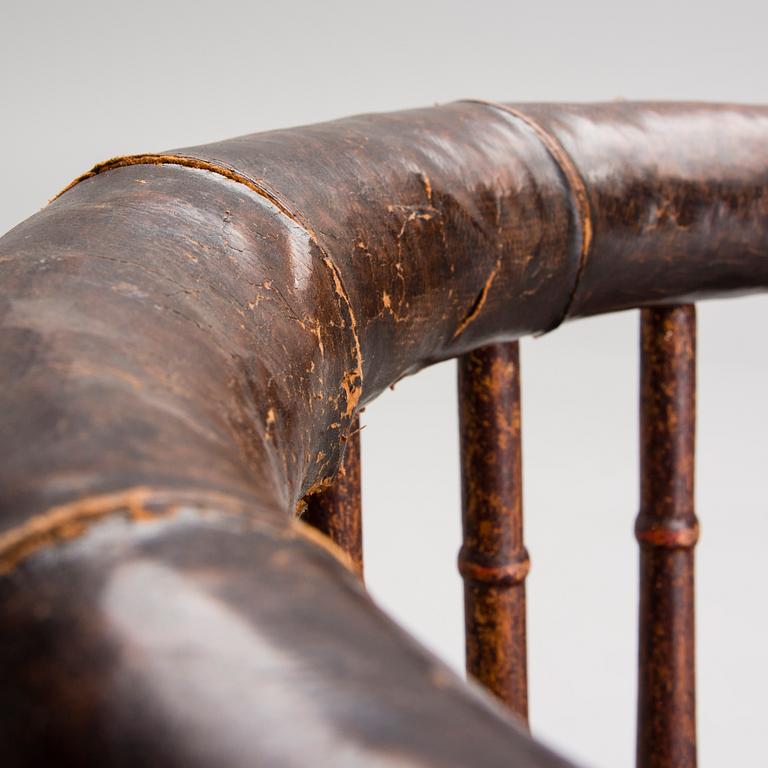 A GUSTAVIAN CORNER CHAIR, late 18th Century.