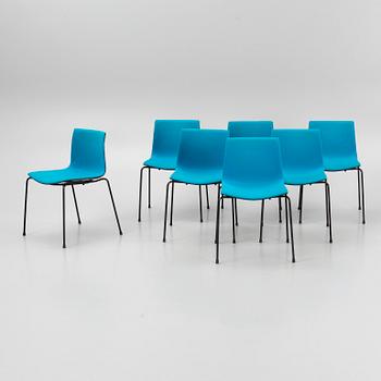 Lievore Altherr Molina, a set of seven 'Catifa' chairs, Arper, Italy.