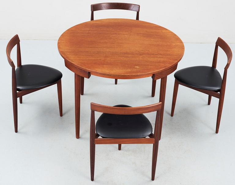 MATBORD OCH STOLAR, 4 st, Hans Olsen, Frem Röjle, Danmark, 1950-tal.