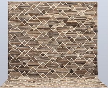 A Kilim carpet, Morocco, design, 302 x 252 cm.